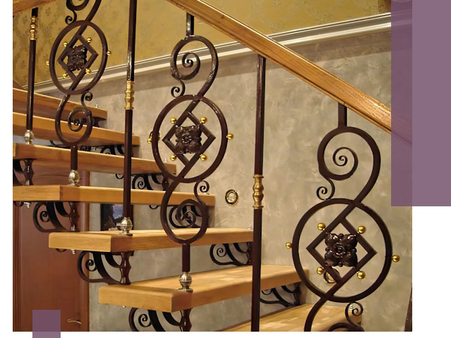 Изготовление кованых лестниц под ключ в Абакане