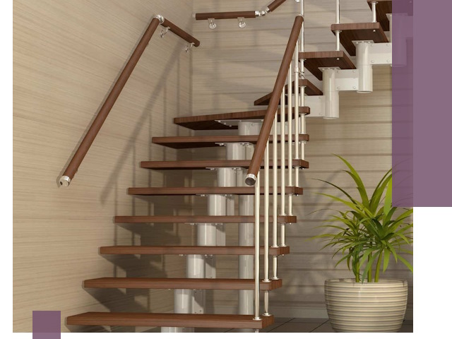 Изготовление модульных лестниц под ключ в Абакане