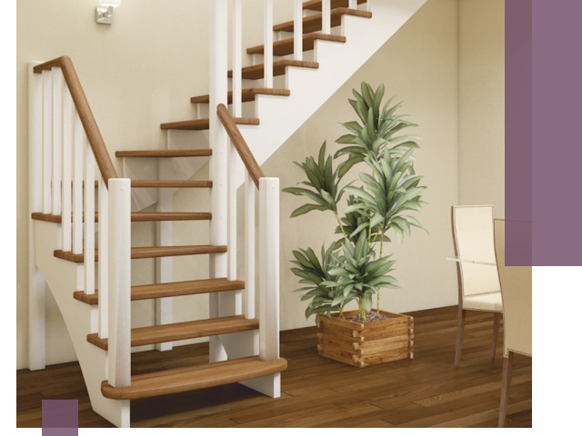 Г-образные лестницы под ключ в Абакане — изготовление и монтаж