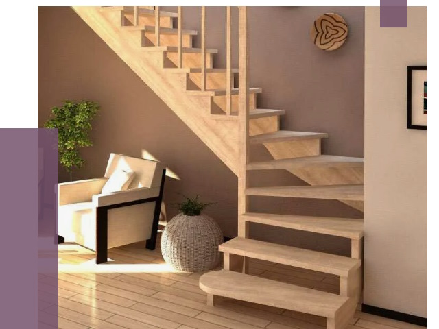 Изготовление Г-образных лестниц в Абакане от 18898 руб. 