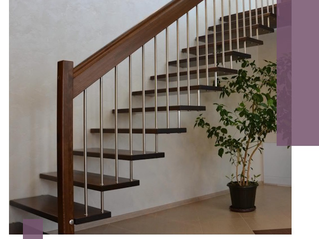 Лестницы на больцах под ключ в Абакане – изготовление и монтаж