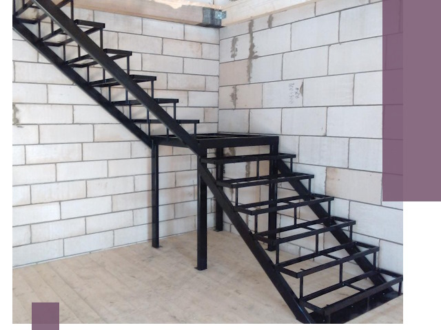 Лестницы на металлокаркасе под ключ в Абакане — изготовление и монтаж