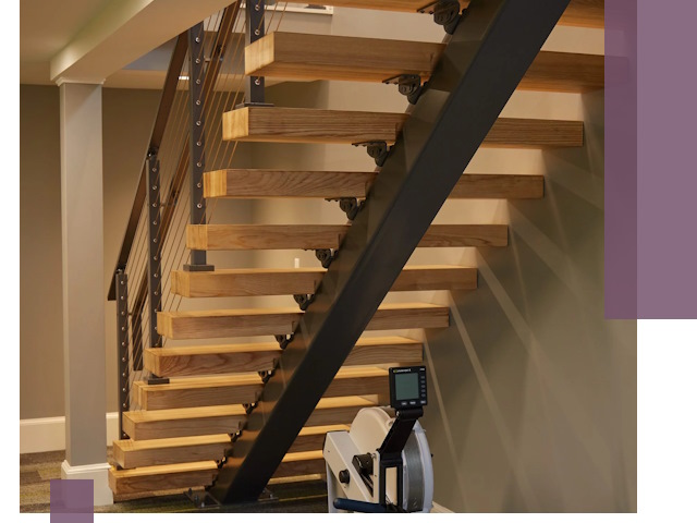 Лестницы на монокосоурах под ключ в Абакане - изготовление и монтаж