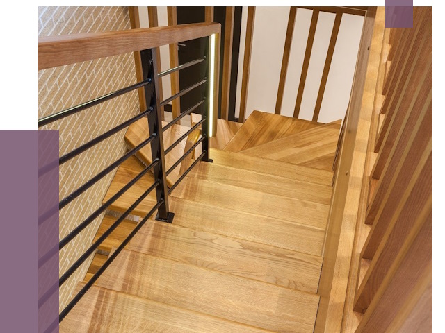 Лестницы из ясеня в Абакане под ключ от 10011 руб. 