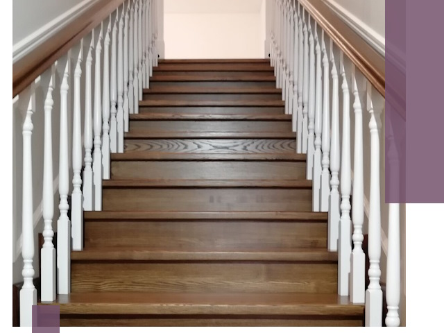 Лестницы из ясеня на заказ в Абакане — изготовление и монтаж