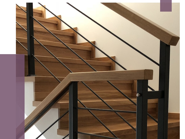 Обшивка металлической лестницы деревом в Абакане от 4341 руб. 