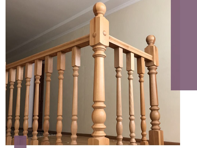 Деревянные перила на заказ в Абакане: монтаж и изготовление