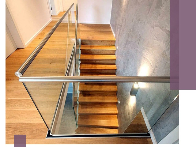 Перила для лестницы в доме — изготовление и монтаж в Абакане