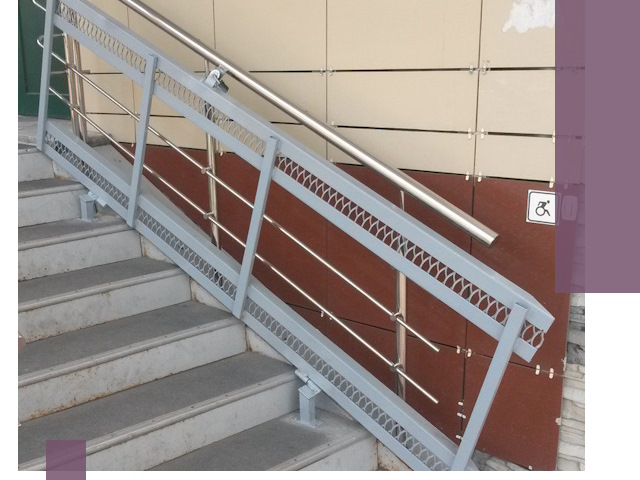 Изготовление откидных пандусов под ключ в Абакане