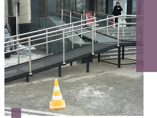 Стационарные пандусы под ключ в Абакане — изготовление и монтаж