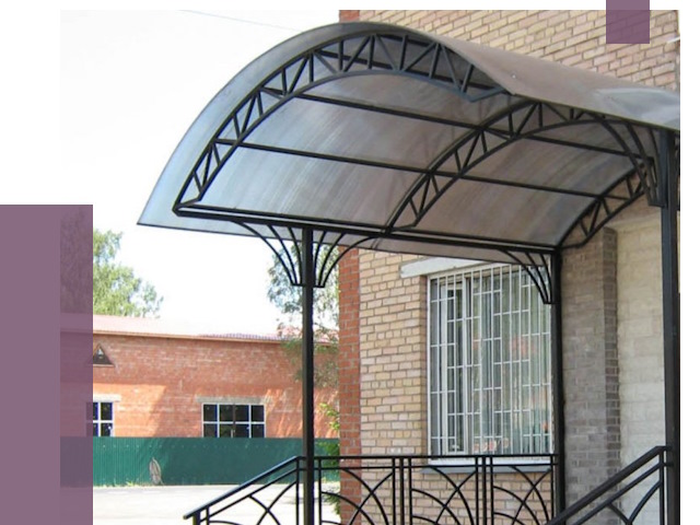 Металлические навесы и козырьки в Абакане от 12769 руб.