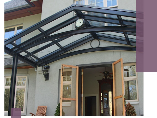 Изготовление и монтаж навесов и козырьков в Абакане