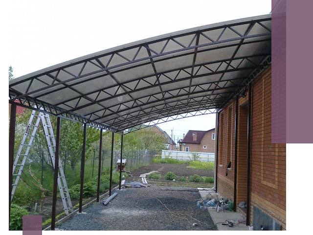 Профессиональный монтаж навесов под ключ в Абакане