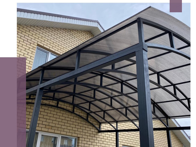 Монтаж козырьков в Абакане от 11492 руб. | ПРОЛЁТ-Бкн