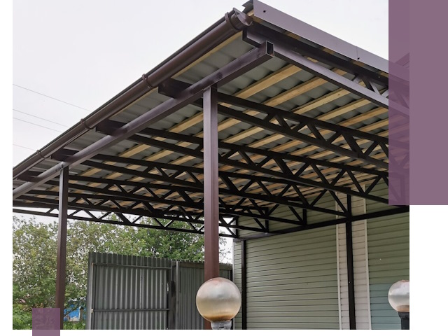 Навесы под ключ в Абакане: изготовление, монтаж и гарантия