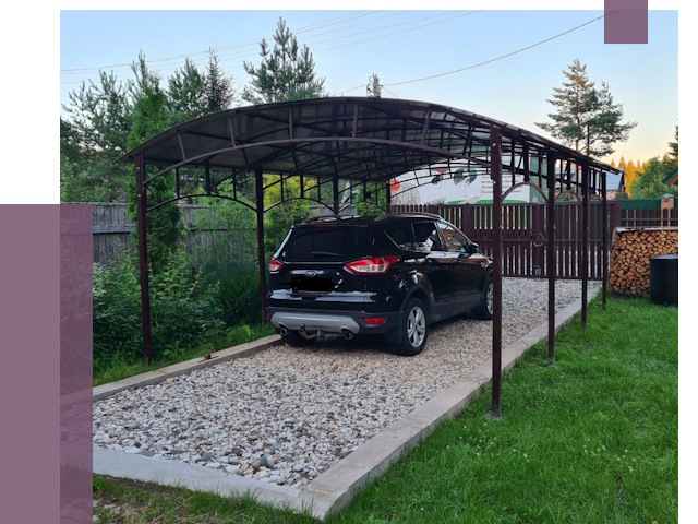 Навесы для автомобиля в Абакане от 13126 руб.  | ПРОЛЁТ-Бкн