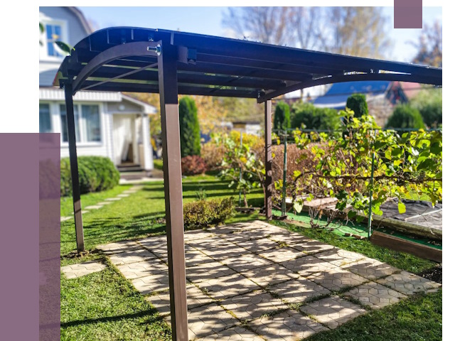 Навесы для дачи в Абакане от 12718 руб. под ключ — ПРОЛЁТ-Бкн