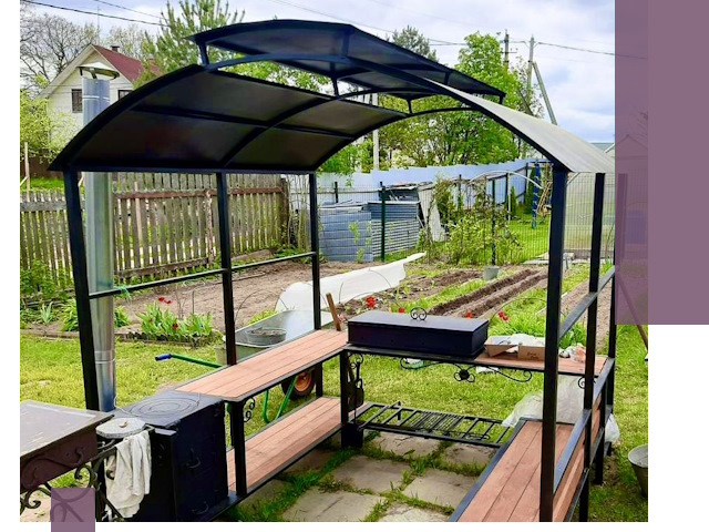 Навесы для барбекю в Абакане: изготовление, монтаж и демонтаж