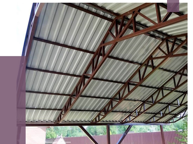 Навесы из профнастила в Абакане от 7355 руб. | ПРОЛЁТ-Бкн