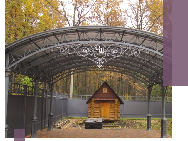 Кованые навесы премиум-класса под заказ в Абакане