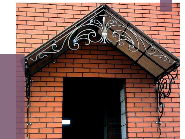 Металлические козырьки в Абакане от 10675 руб. 