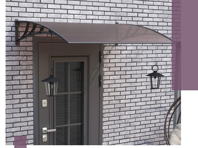 Недорогие козырьки и навесы под ключ в Абакане