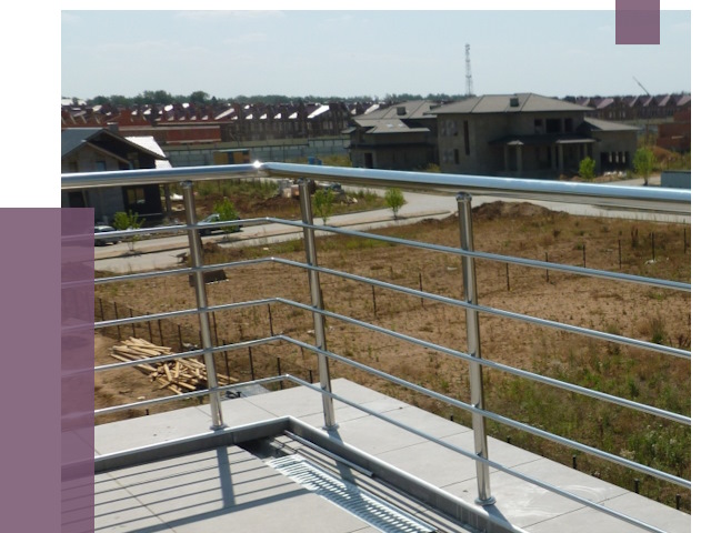 Парапеты из нержавеющей стали в Абакане от 7968 руб. за м² | ПРОЛЁТ-Бкн