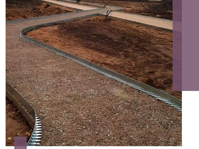 Металлические бордюры под ключ в Абакане — изготовление и монтаж