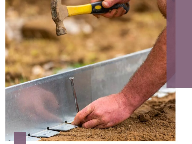 Монтаж металлических бордюров в Абакане быстро и качественно
