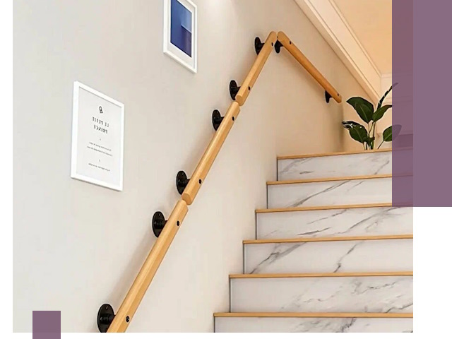 Поручни металлические и деревянные под ключ в Абакане